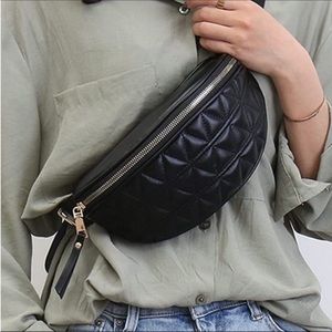 - Quilted waist Bag Vegan Leather *NEW*